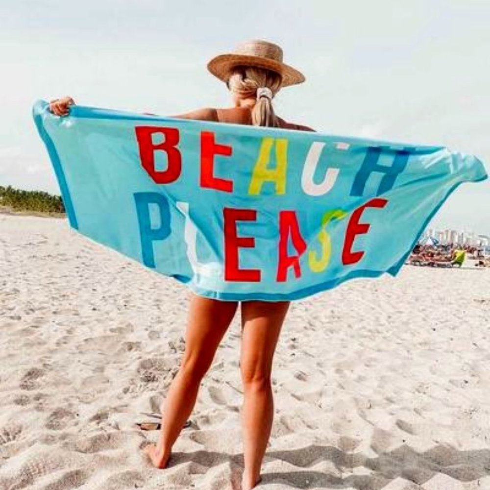 Beach Please Quick Dry Towel - Picture 1 of 1